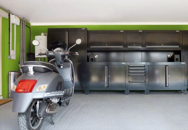 matte black garage storage 