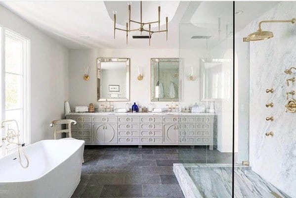 large ornate bathroom vanity