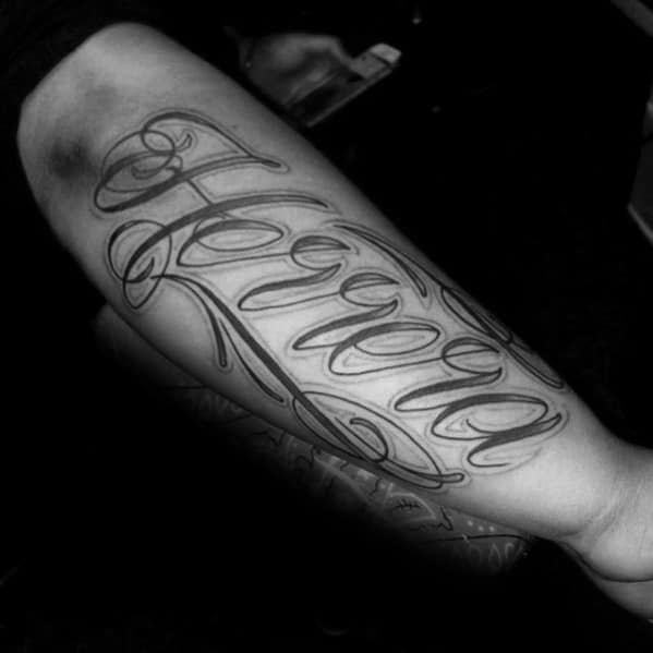 Name arm tattoo mann 7 Best
