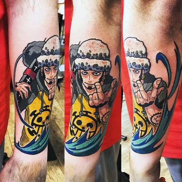 Outer Forearm One Piece Guys Tattoo