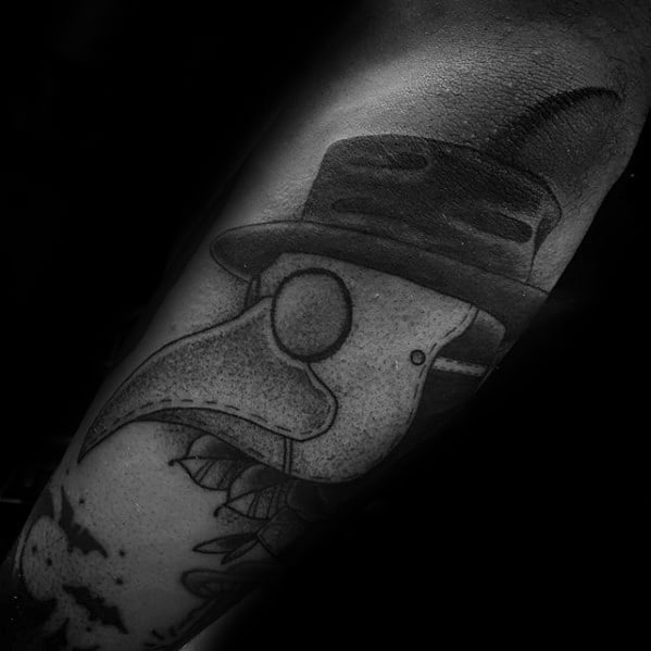 Outer Forearm Remarkable Plague Doctor Tattoos For Males
