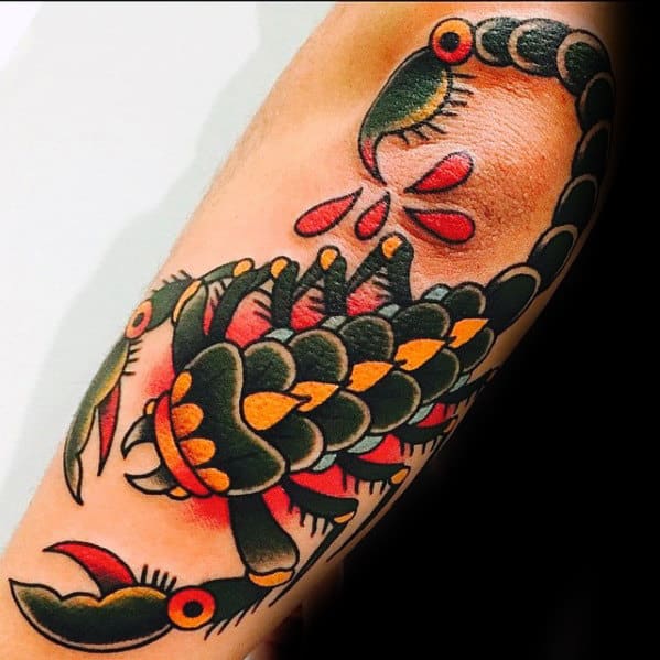 TRADITIONAL SCORPION TATTOO  BY PHIL GIBBS  Stand Proud Tattoo  Flickr
