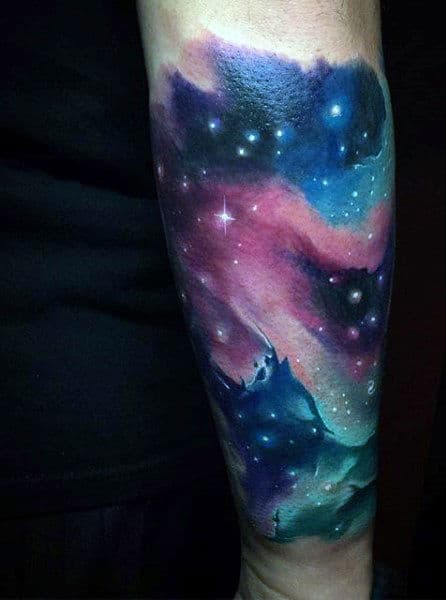 Outer Space Tattoo For Men
