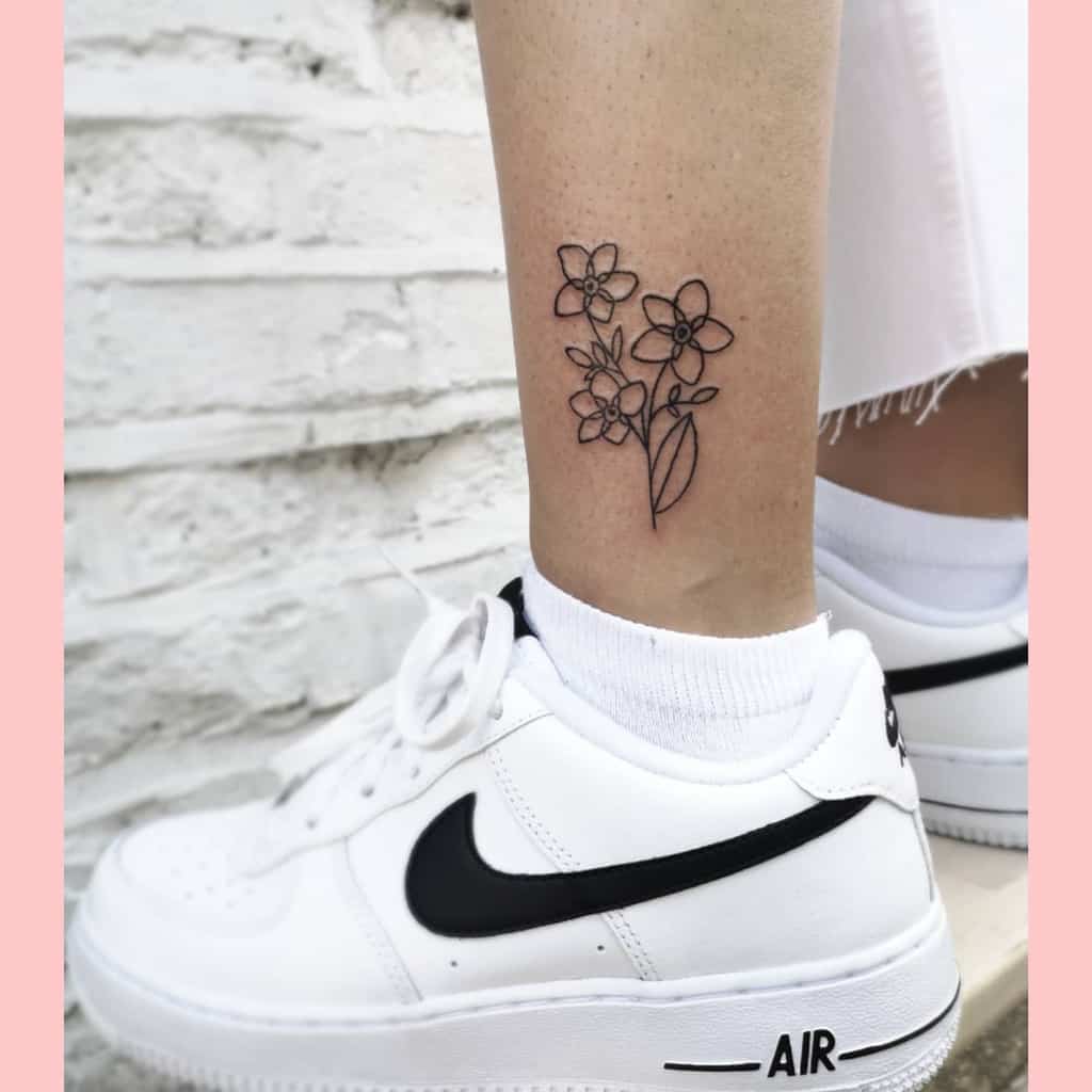outline simple flower tattoos paradise_patternstattoo