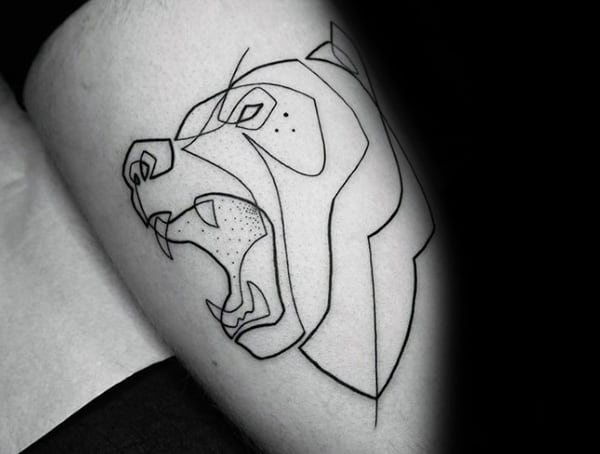 Outline Tattoo Styles With Lines