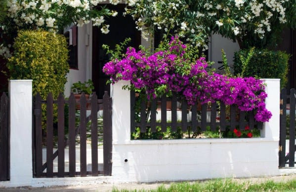 Painted Picket Designs Front Yard Fence