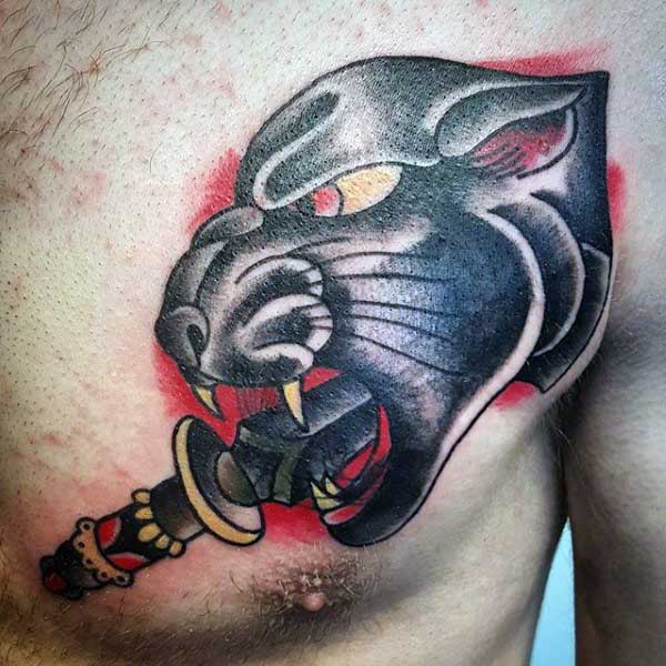 Panthers Tattoo For Males