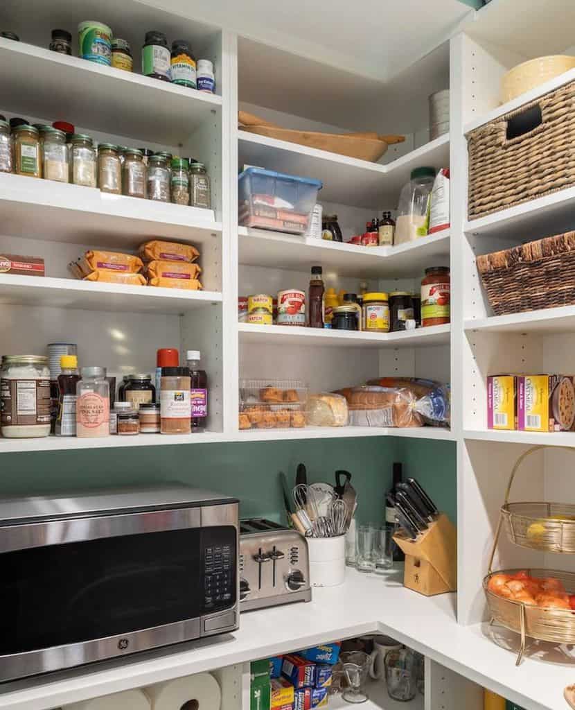 organized kitchen pantry 