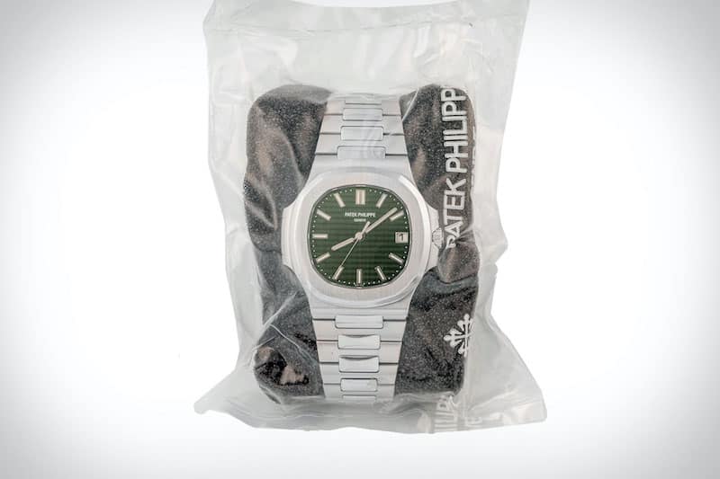 Rare Sealed Patek Philippe Nautilus Green Dial Watch Heading to Auction