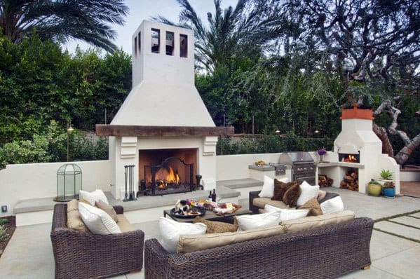 Patio Fireplace Design Inspiration