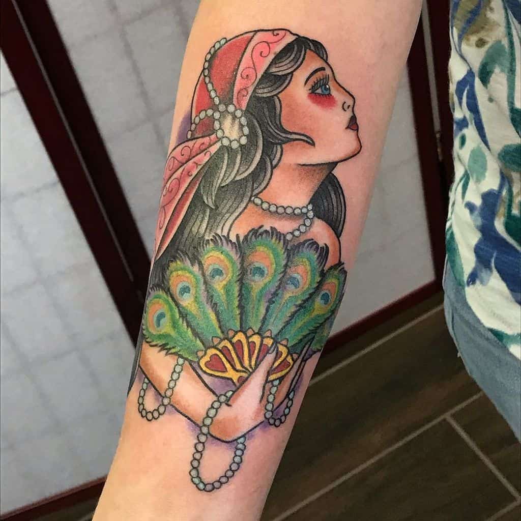 Peacock Gypsy Tattoo