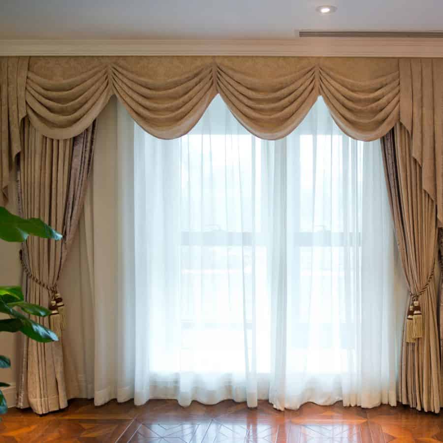 luxury thick curtains mustard color