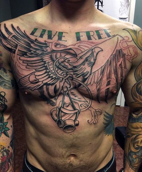 Fresh) Eagle, by J Smalley, at Live Free Tattoo, Atlanta, GA : r/tattoos