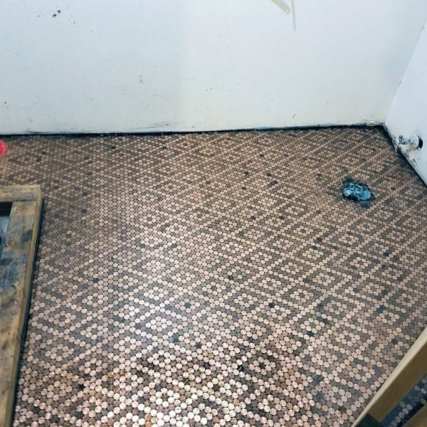 penny floor bathroom pattern 