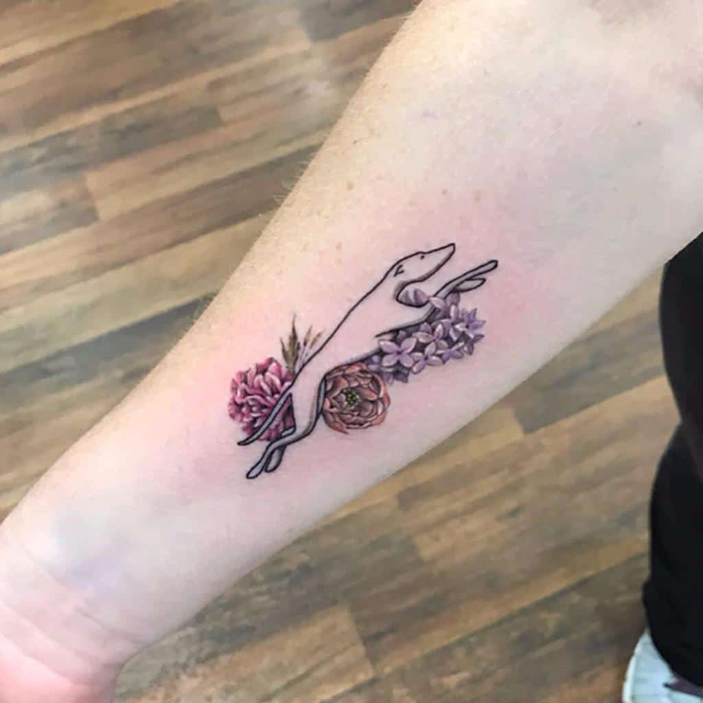 Tattoo tagged with lilac flower  inkedappcom