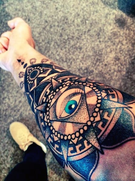 Perfect Illuminati Tattoo Male Forearms