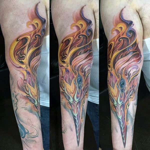 Phoenix Bird Tattoo Designs For Men
