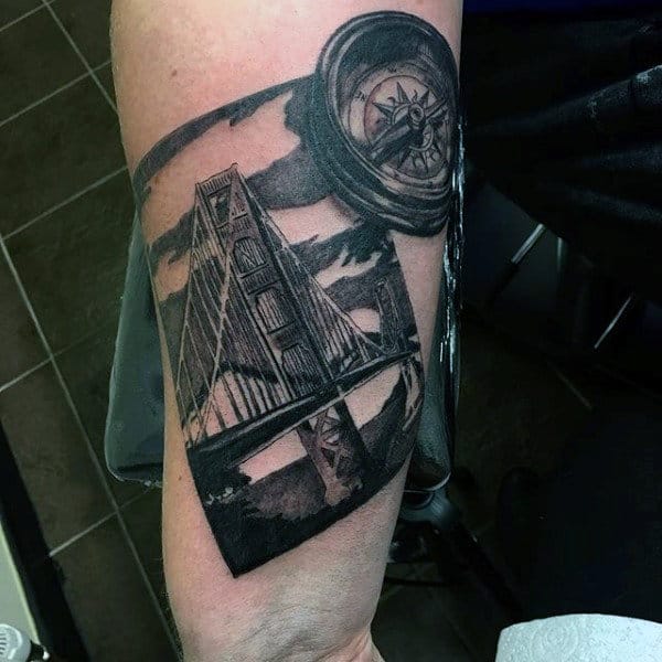Photography Golden Gate Bridge Mens Arm Tattoos