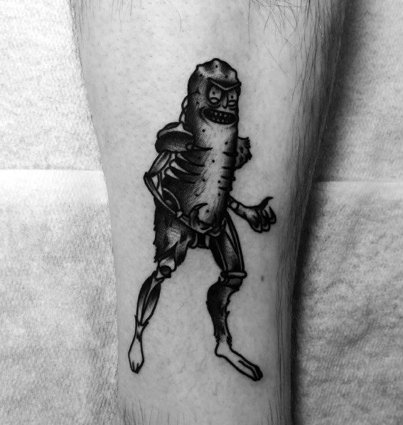 Pickle Rick Themed Tattoo Design Inspiration