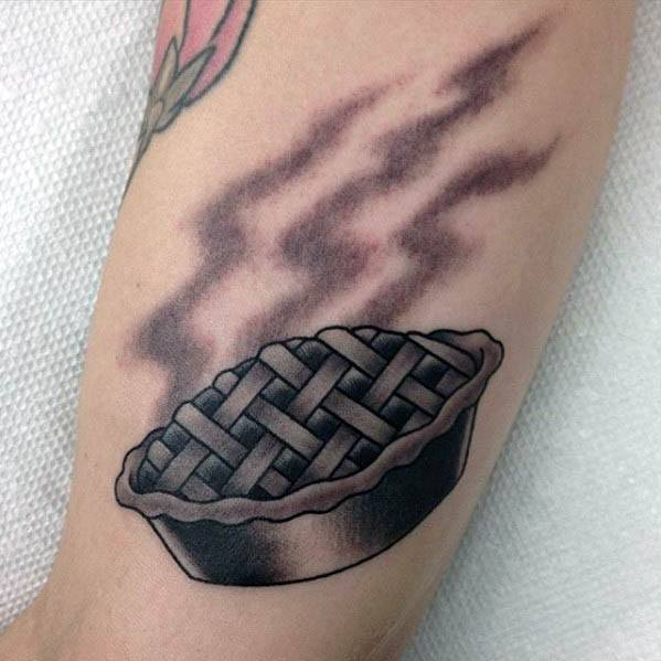 Pie Tattoo Designs For Gentlemen