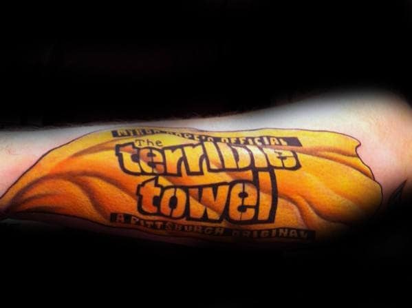 Pittsburgh Steelers The Terrible Towel Guys Outer Forearm Tattoo Ideas