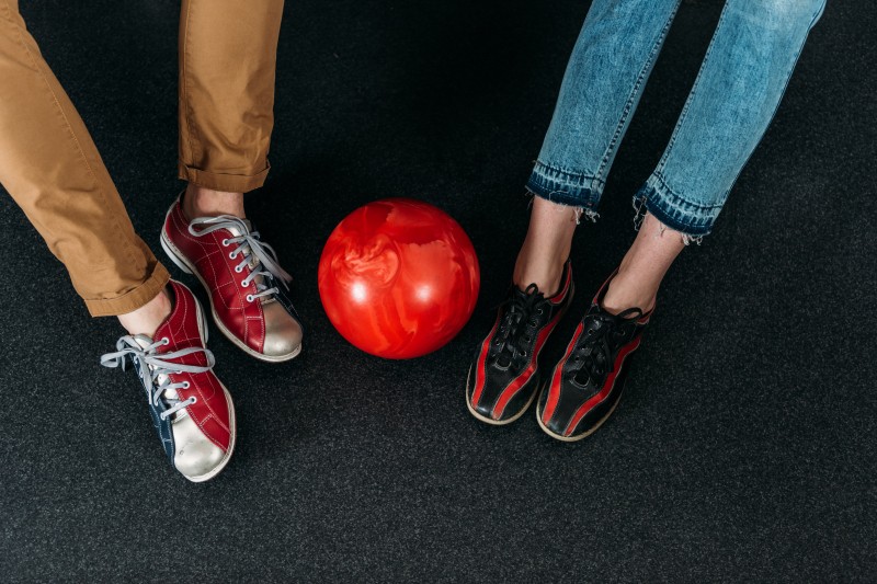 play hallway bowling to experience with your partner