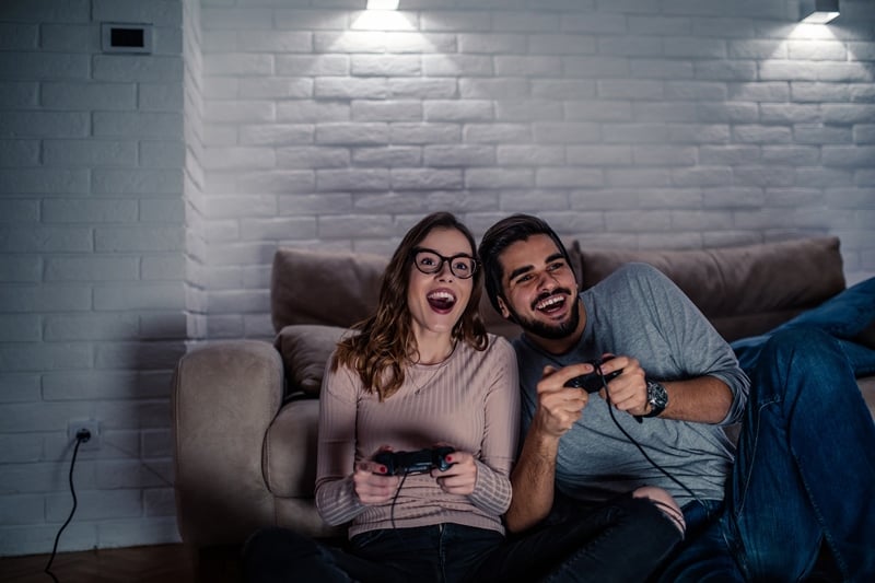 play video games rainy day date ideas