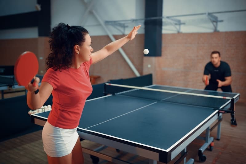 playing ping pong date to experience this winter