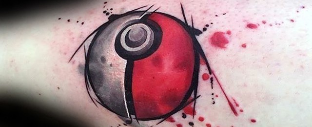 50 Pokeball Tattoo Designs For Men – Pokemon Ink Ideas