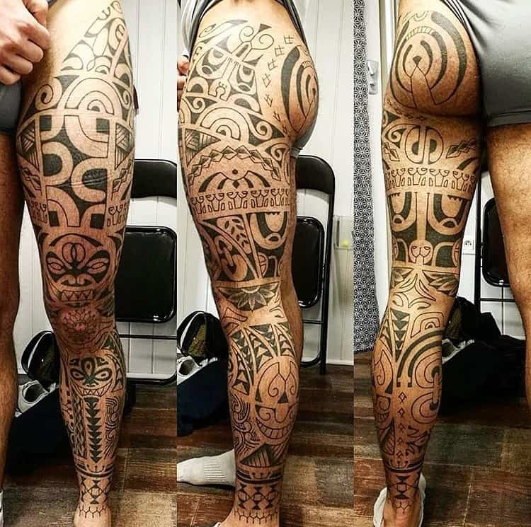 polynesian-amazing-leg-sleeve-tattoo-sincitymtl