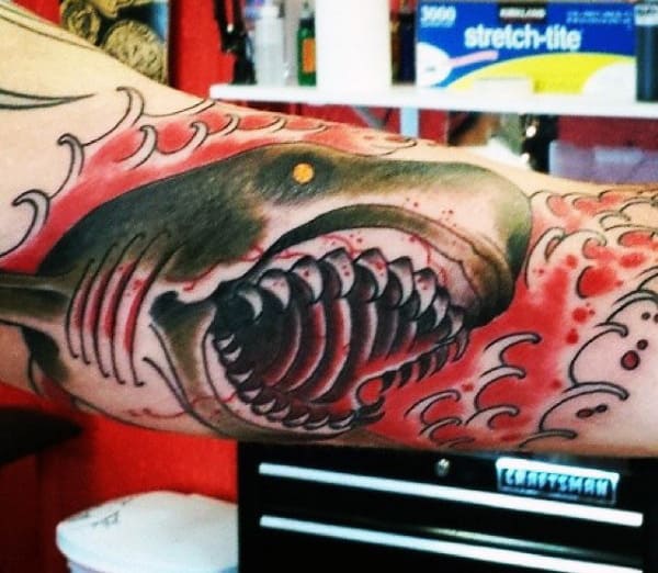 Polynesian Shark Tattoo For Men