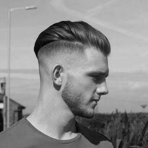 Pompadour High Fade Mens Hairstyle