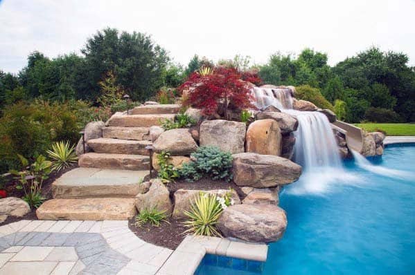 Pool Waterfall Home Ideas