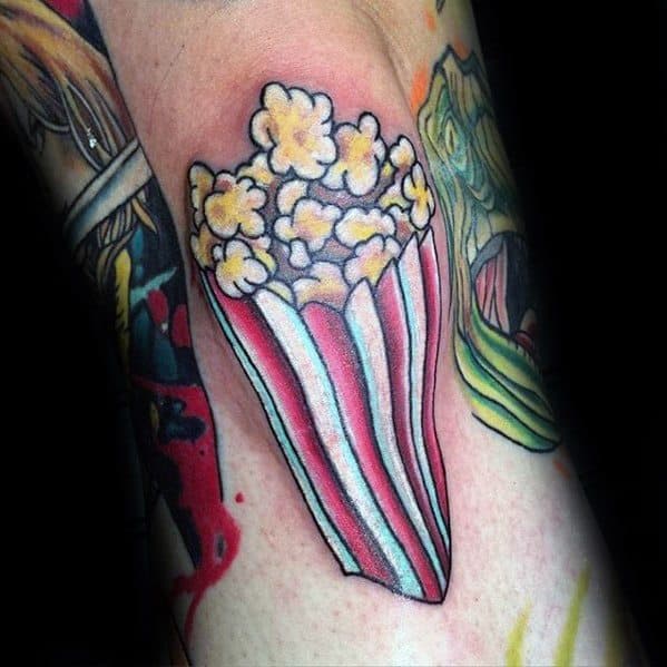 Popcorn Tattoo Ideas For Males