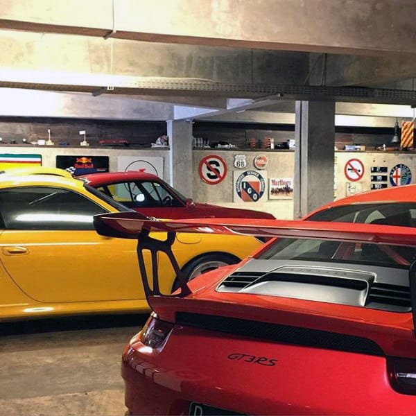 Porsche Dream Garage With Industrial Design