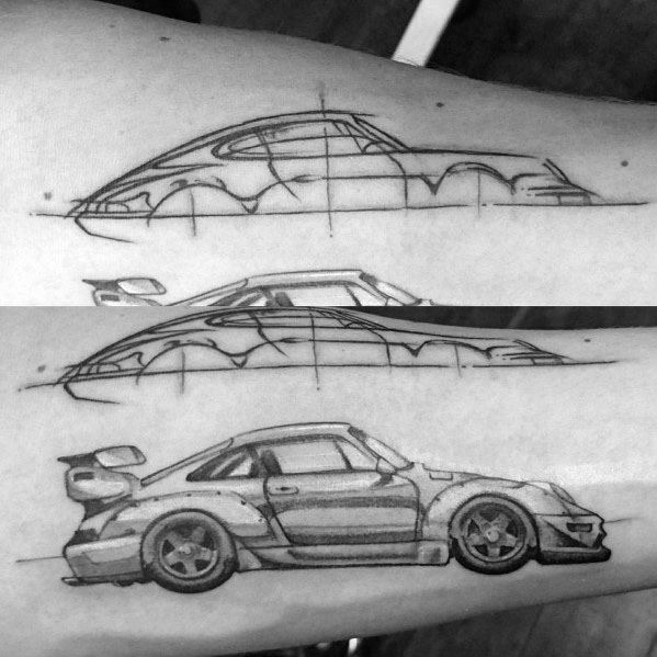 Porsche Guys Tattoo Designs
