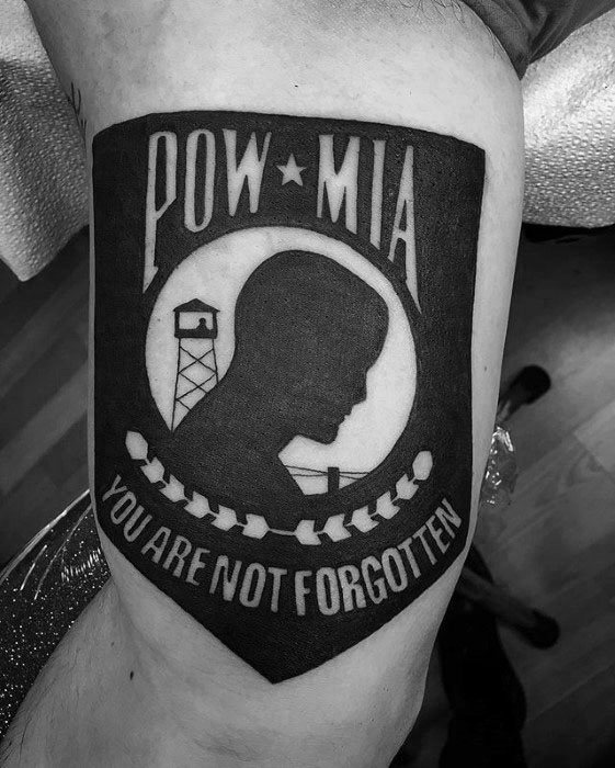 30 POW MIA Tattoo Designs For Men - Veteran Ink Ideas