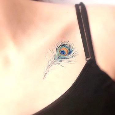59 Inspiring Feather Tattoo Ideas That Are Distinct And Graceful | Feather  tattoos, Feather tattoo design, Feather tattoo colour