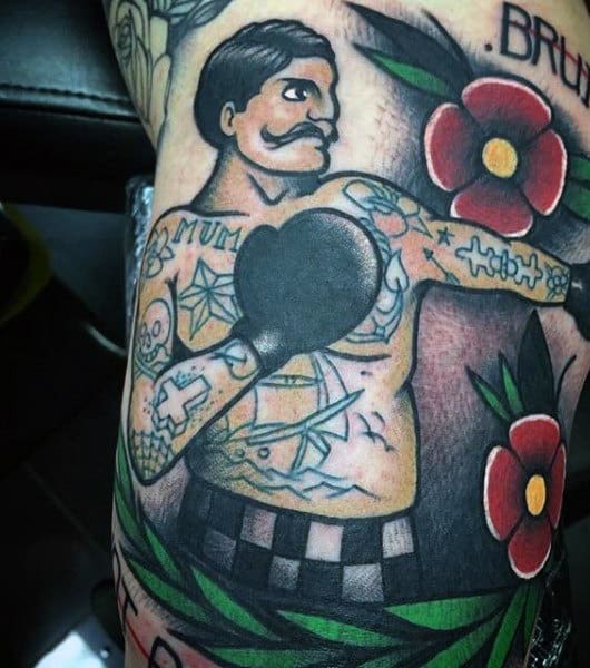Professional Boxer Tattoo For Men
