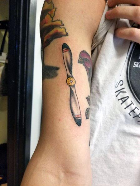 Propeller Tattoos For Gentlemen