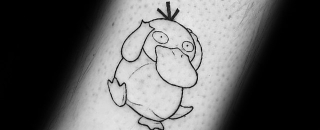30 Psyduck Tattoo Designs For Men – Pokemon Ink Ideas