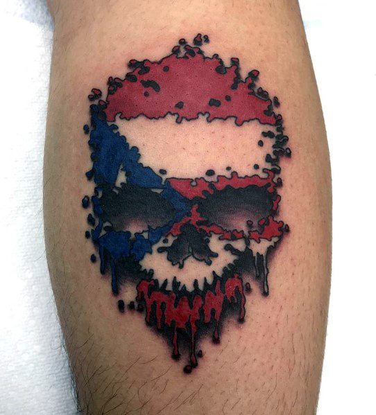 Puerto Rican Flag Themed Tattoo Design Inspiration