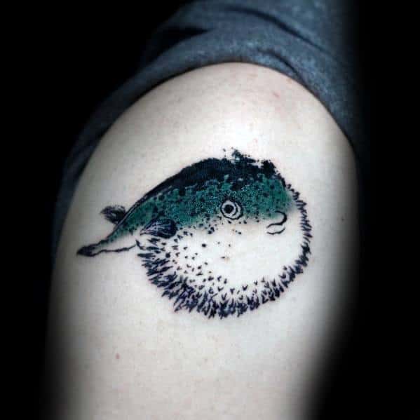 Puffer Fish Guys Tattoo Designs