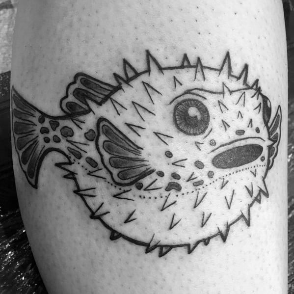 Puffer Fish Tattoo Ideas For Men