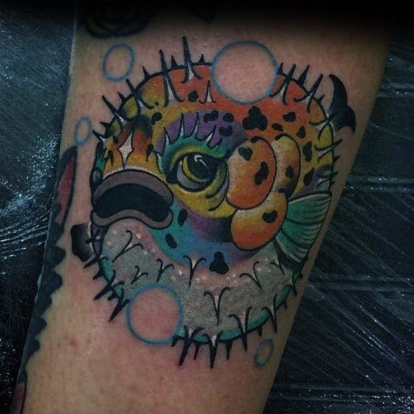 Puffer Fish Themed Tattoo Ideas