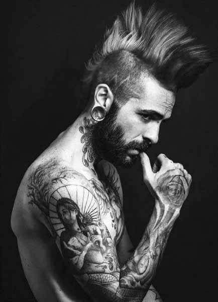 Punk Mohawk Hairstyles For Men