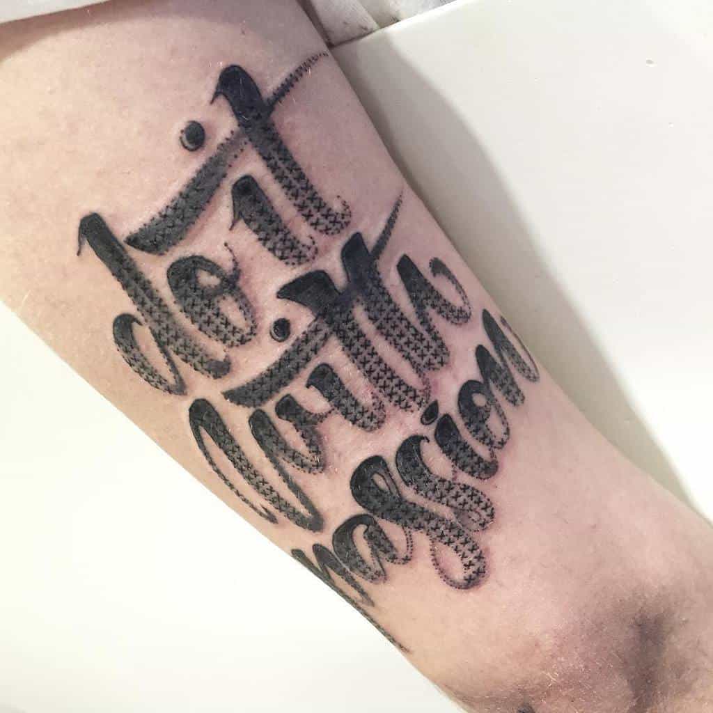 Quote Cross Stitch Tattoo Evakrbdk