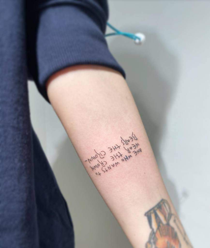 quote forearm tattoos for women barking_pencil