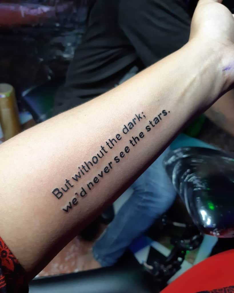 quote forearm tattoos for women bunny_banya