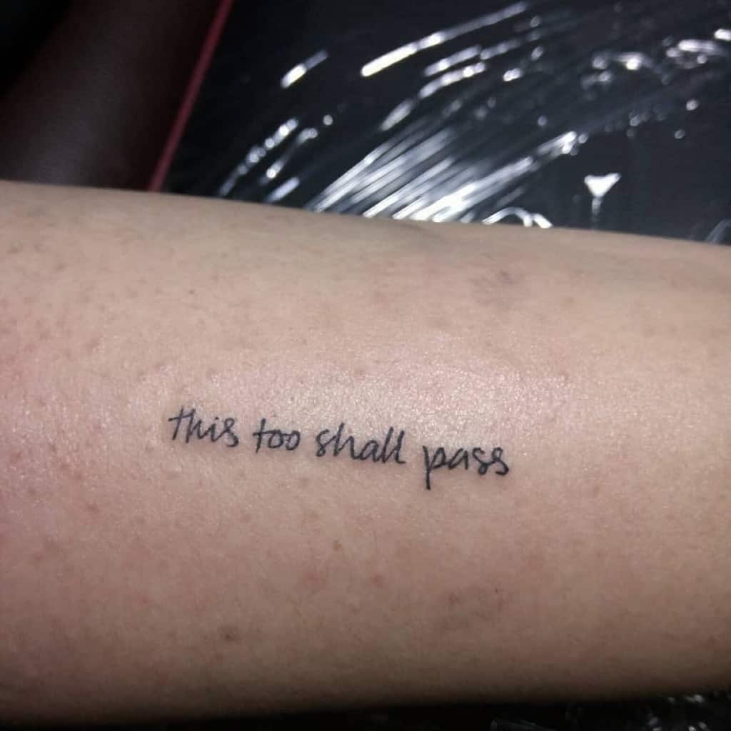 Top 112 Best “This Too Shall Pass” Tattoos - [2020 Inspiration Guide]